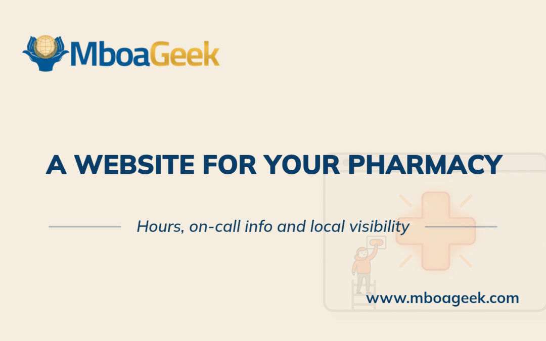 Building a Pharmacy Website in Cameroon