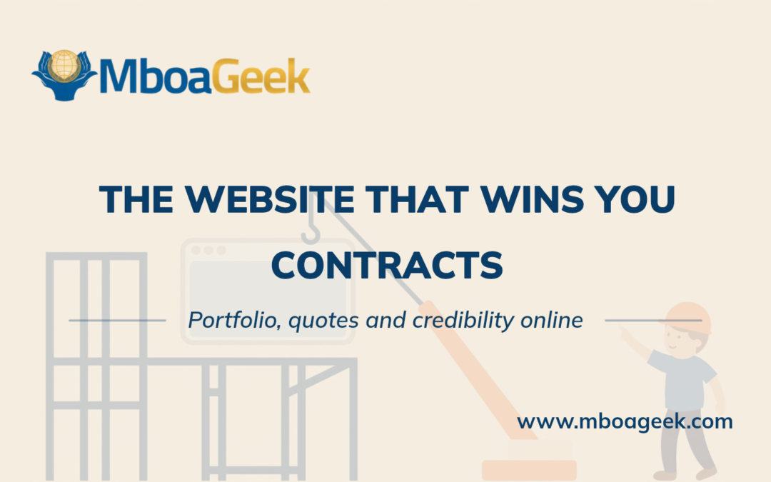 Construction Company Website in Cameroon: The Guide