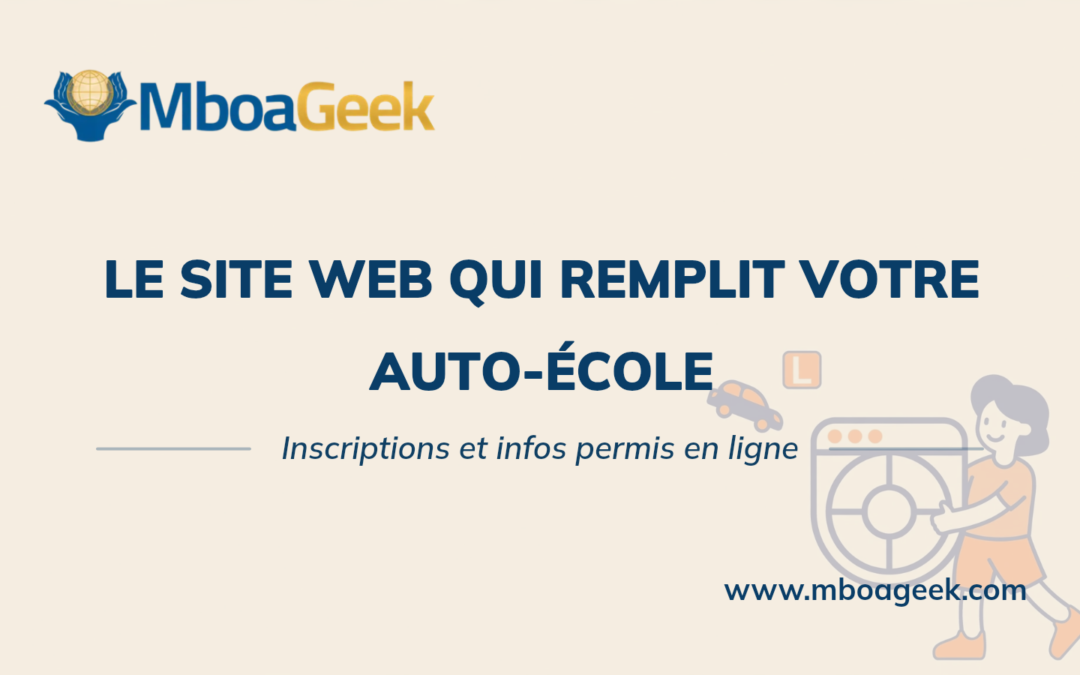 Site web pour auto-école au Cameroun : le guide