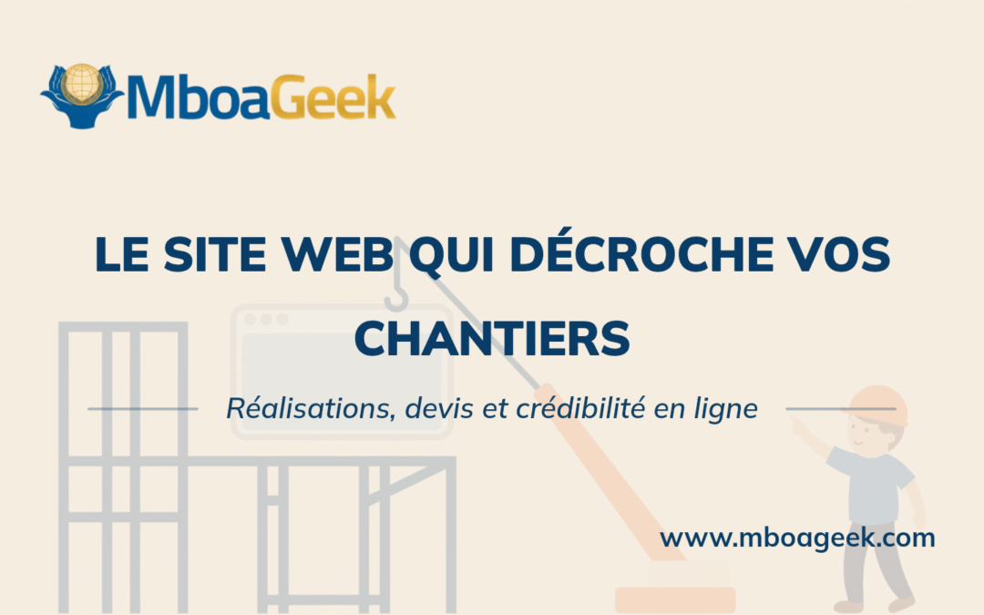 Site web pour entreprise de BTP et construction au Cameroun