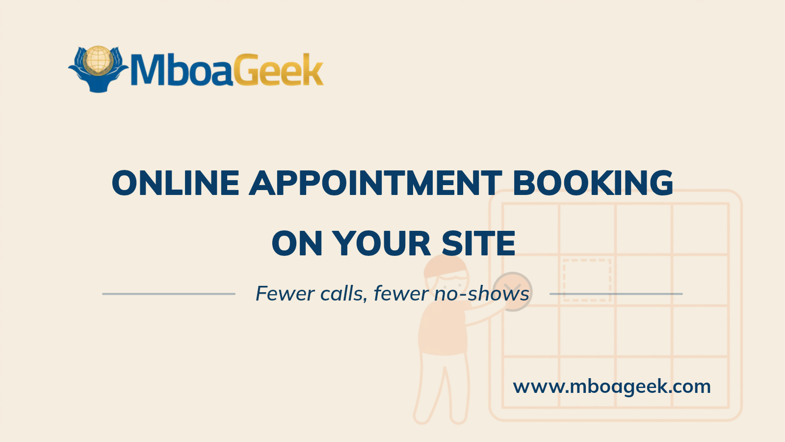 Online appointment booking on your site