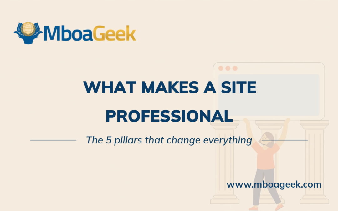 What makes a site professional