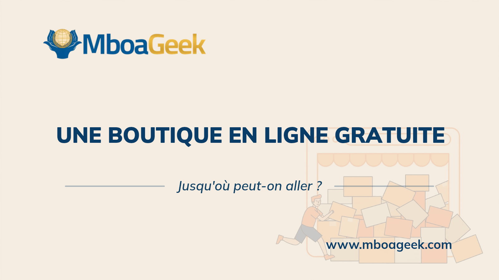 Une boutique en ligne gratuite