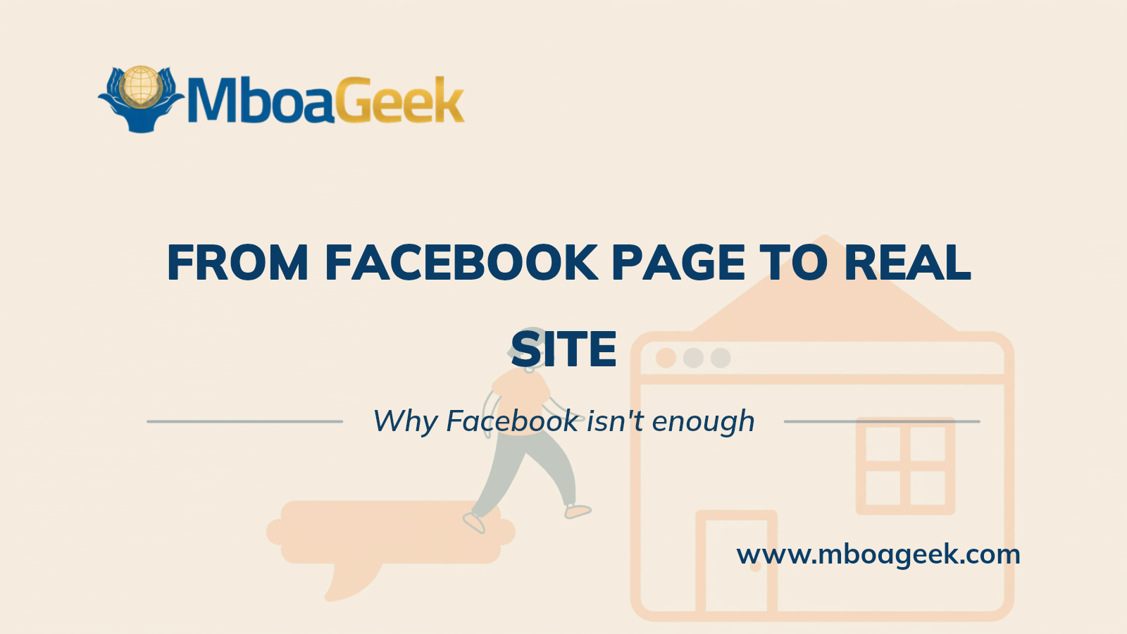 From Facebook page to real site