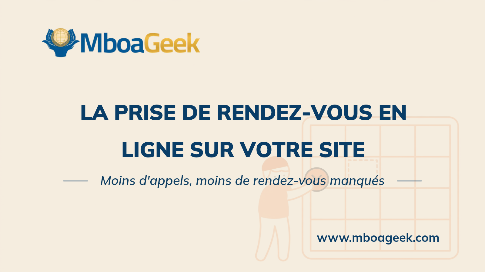 La prise de rendez-vous en ligne sur votre site