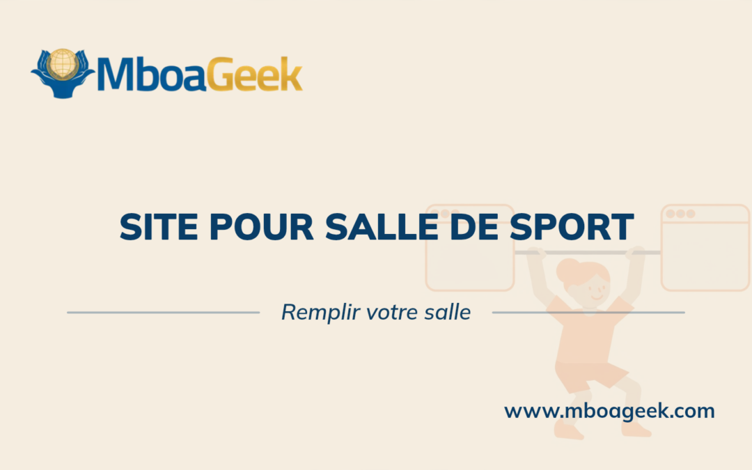Site web pour salle de sport