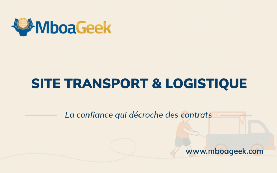 Site web pour transport et logistique