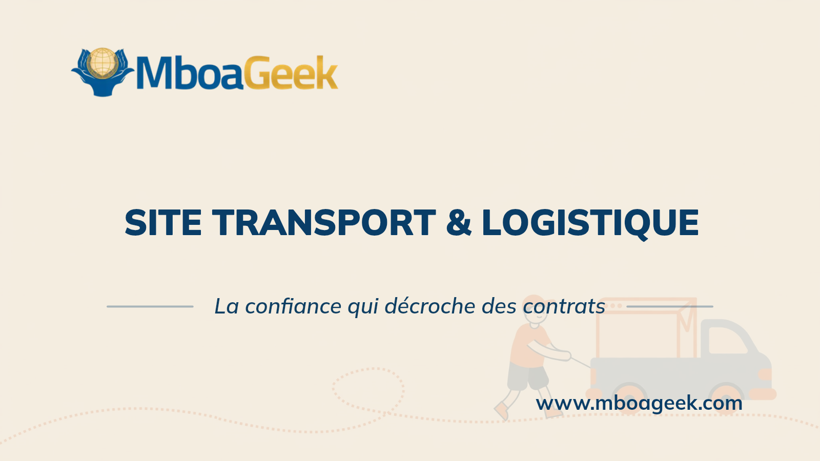 Site web pour transport et logistique
