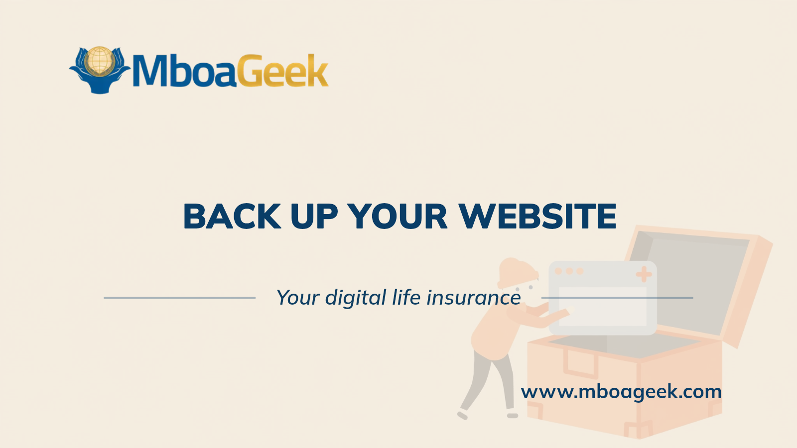 Back up your website