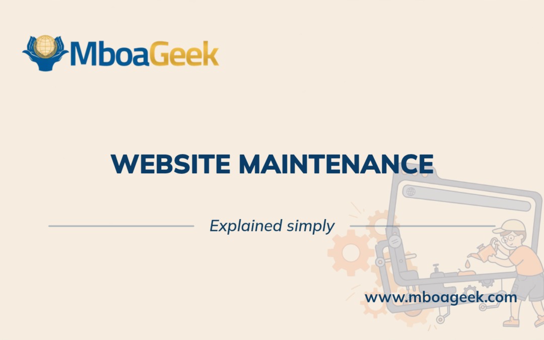 Website maintenance explained