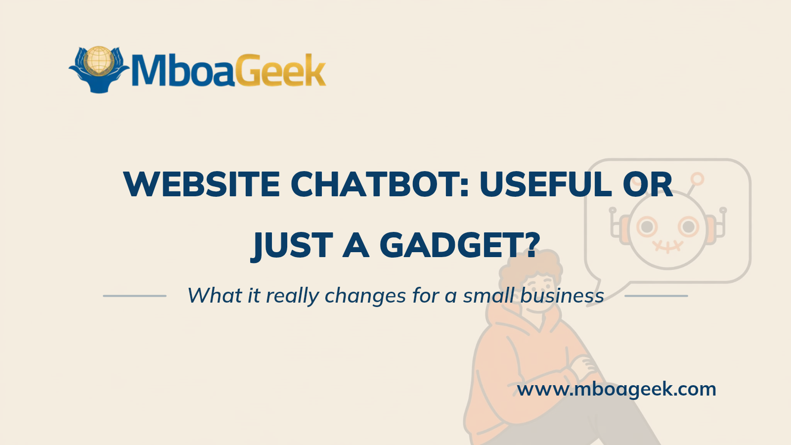 Website chatbot: useful or just a gadget? – What it really changes for a small business
