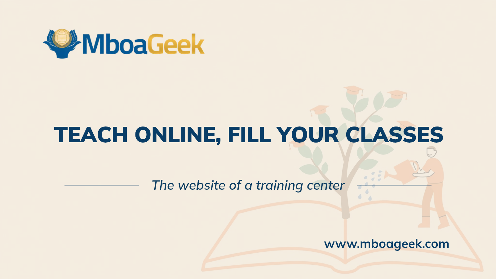 Building a Training Center Website in Cameroon