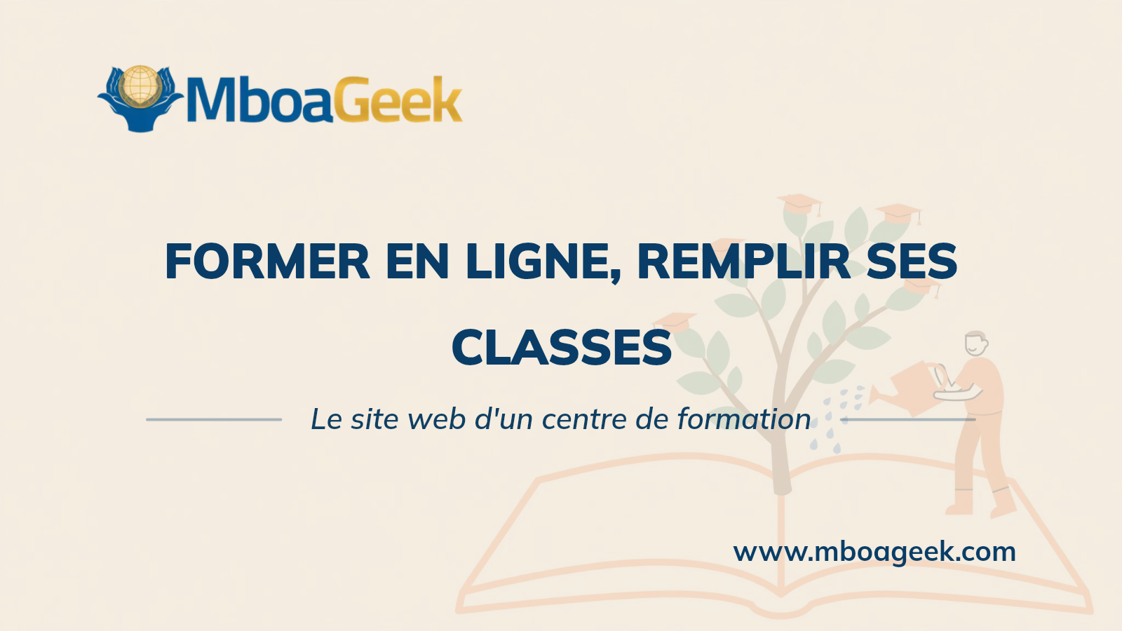 Créer un site web pour un centre de formation au Cameroun