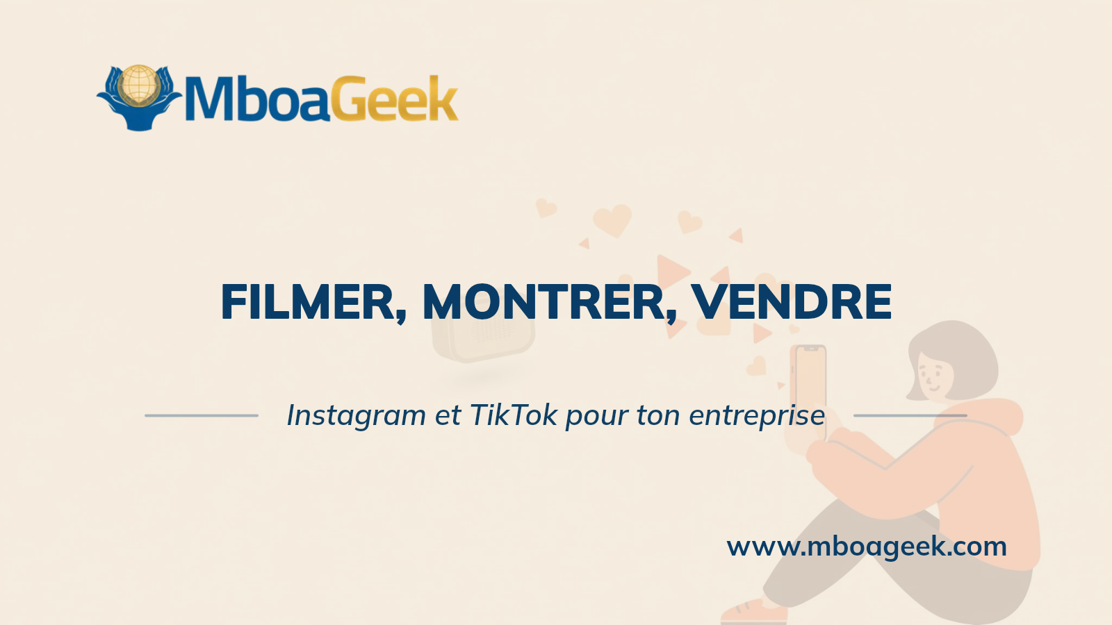 Instagram et TikTok pour une entreprise au Cameroun
